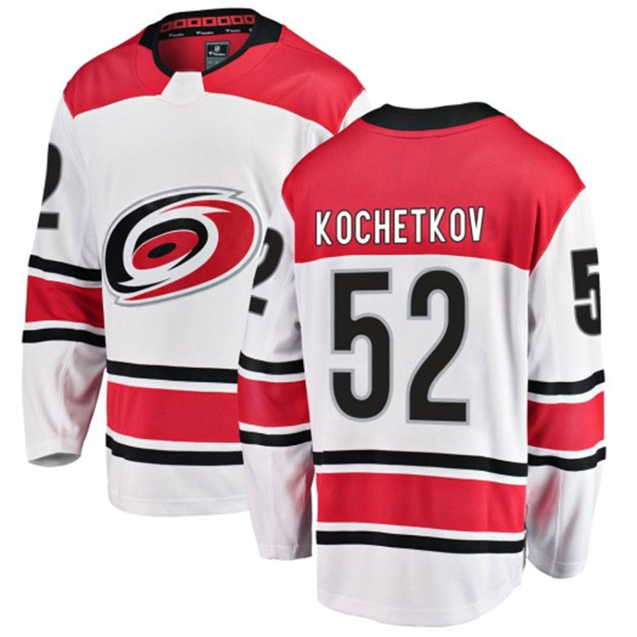 Custom #52 White CAR Hockey Shirt Top