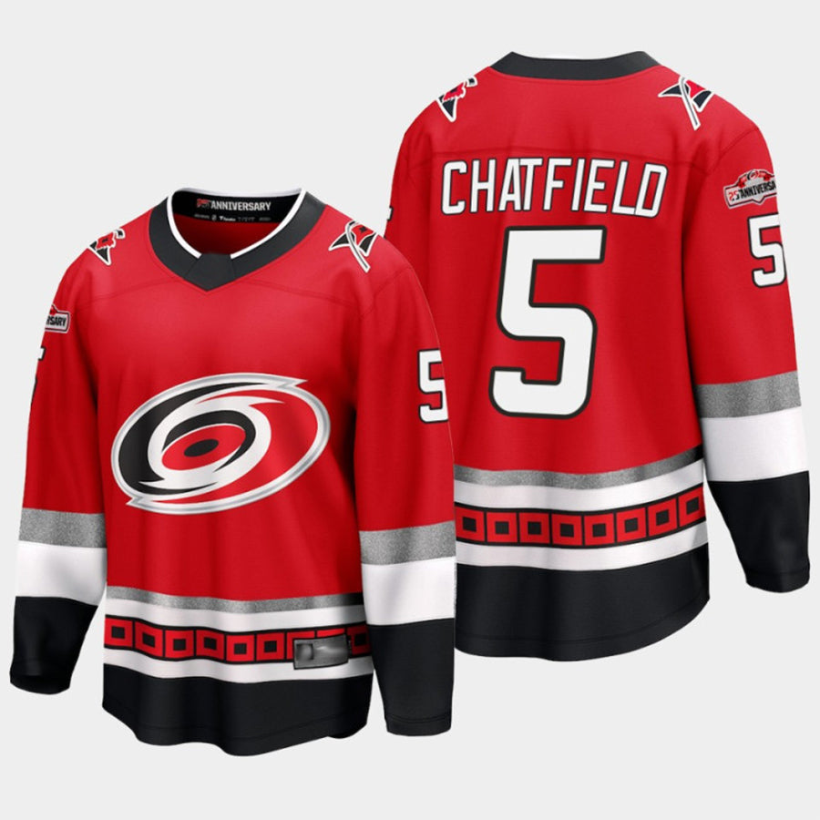 Custom #5 Red CAR Hockey Shirt Top