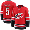 Custom #5 Red CAR Hockey Shirt Top
