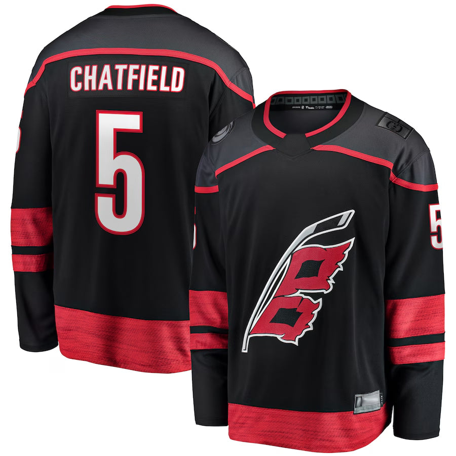 Custom #5 Black CAR Hockey Shirt Top