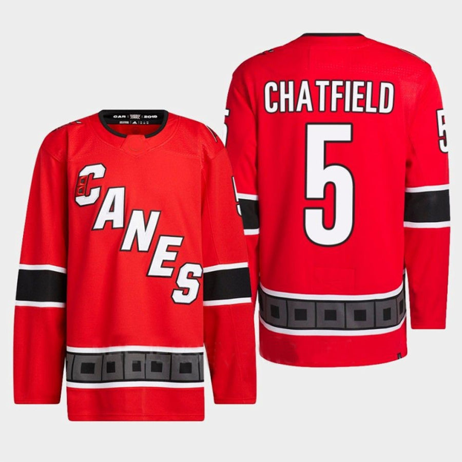 Custom #5 Red CAR Hockey Shirt Top