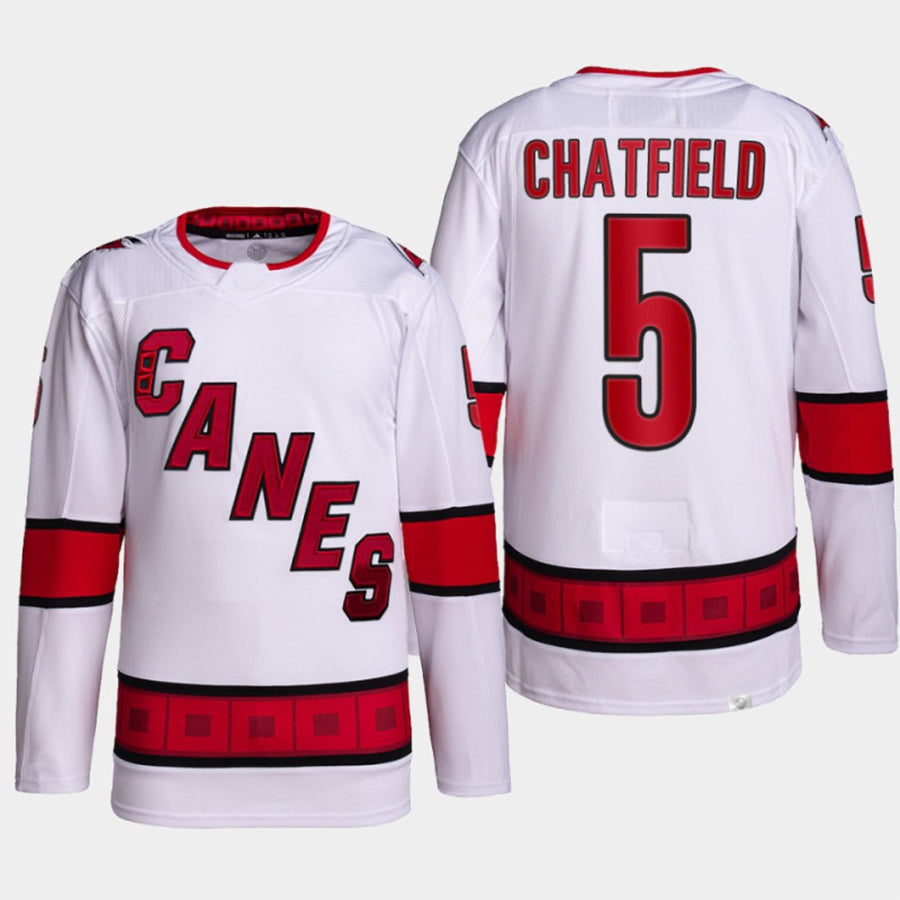 Custom #5 White CAR Hockey Shirt Top
