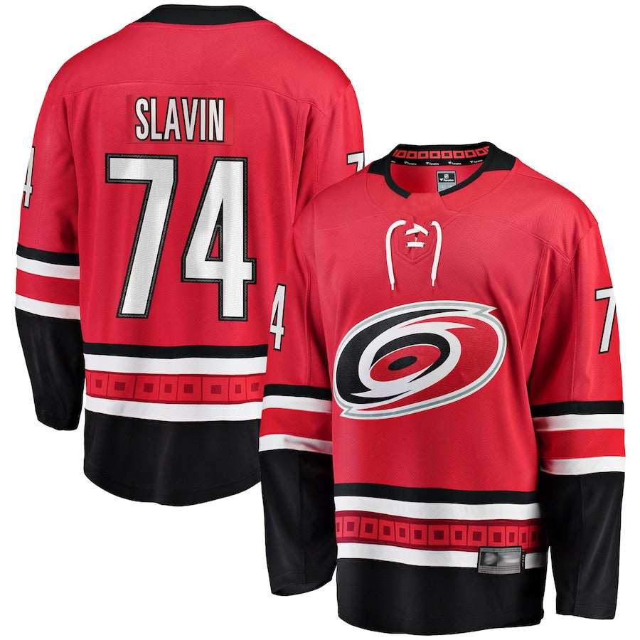 Custom #74 Red CAR Hockey Shirt Top