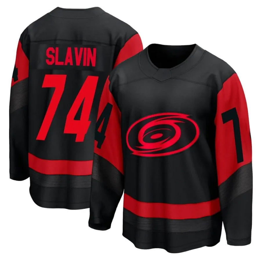 Custom #74 Black CAR Hockey Shirt Top