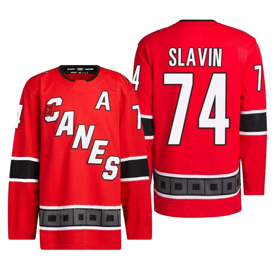 Custom #74 Red CAR Hockey Shirt Top