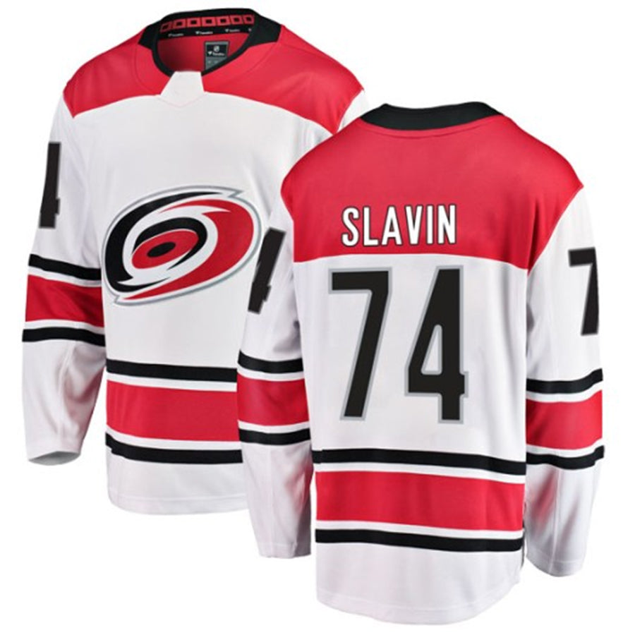 Custom #74 White CAR Hockey Shirt Top