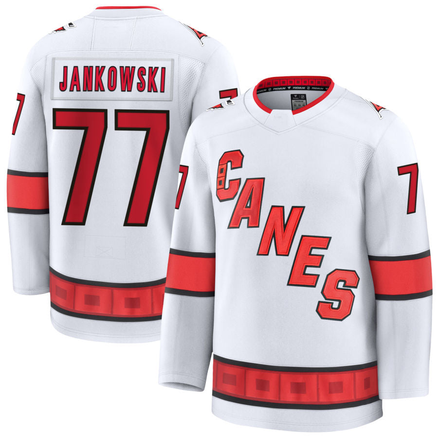 Custom #77 White CAR Hockey Shirt Top