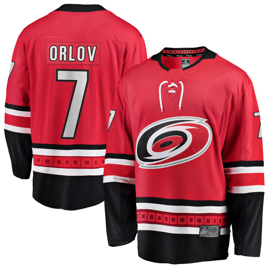 Custom #7 Red CAR Hockey Shirt Top