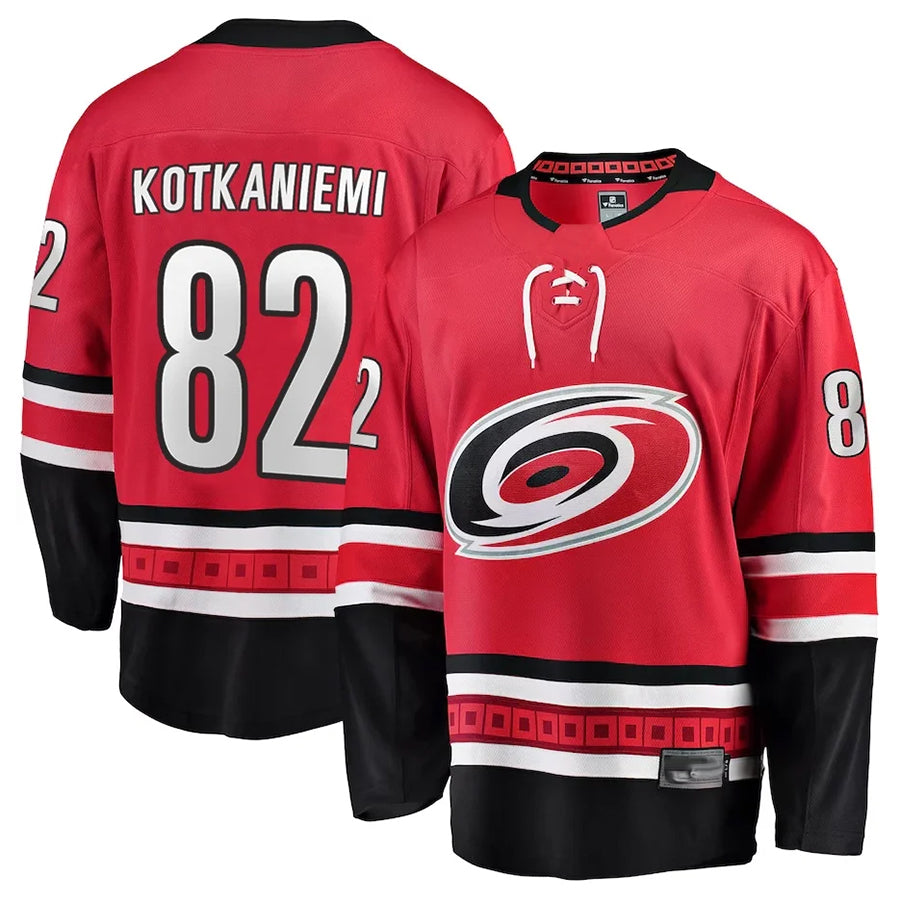 Custom #82 Red CAR Hockey Shirt Top