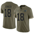 Custom #18 Olive CAR Football Shirt Top