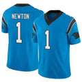 Custom #1 Blue CAR Football Shirt Top