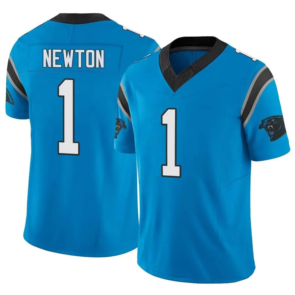Custom #1 Blue CAR Football Shirt Top