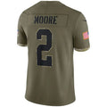 Custom #2 Olive 2022 CAR Football Shirt Top