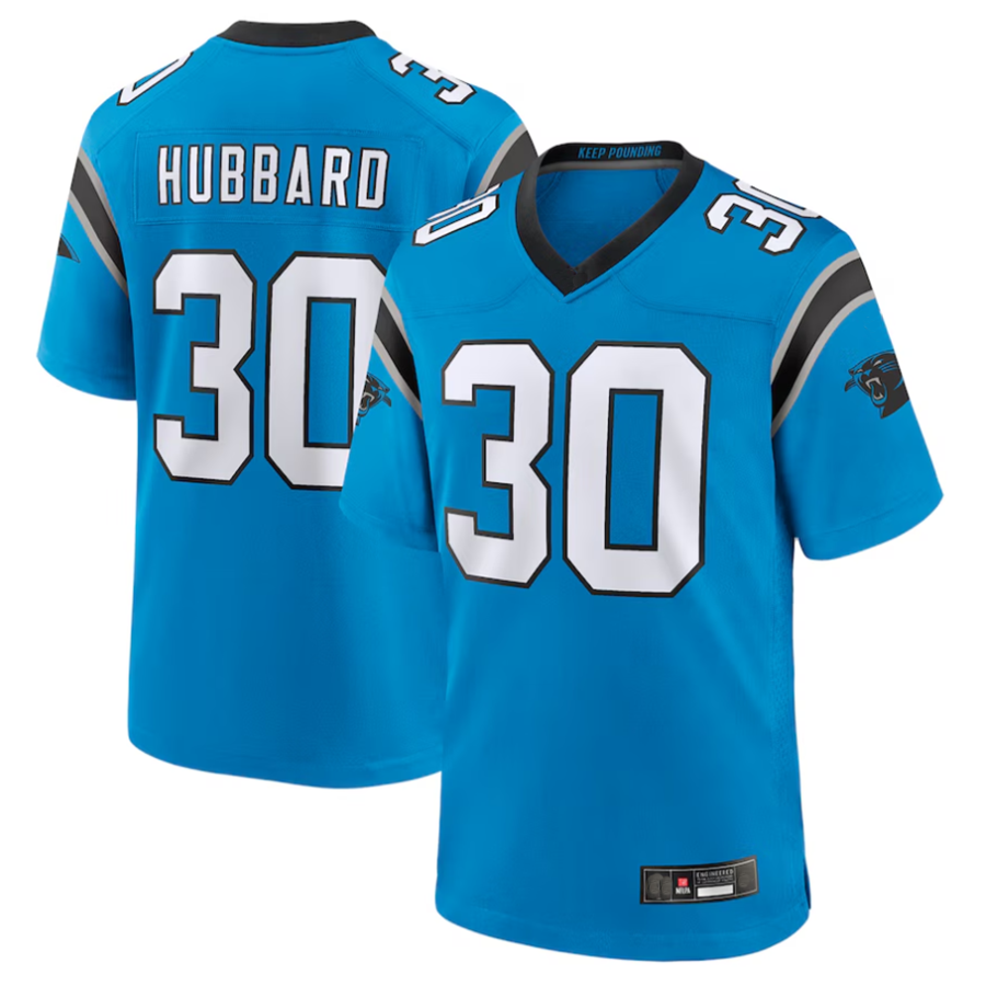Custom #30 Blue CAR Football Shirt Top