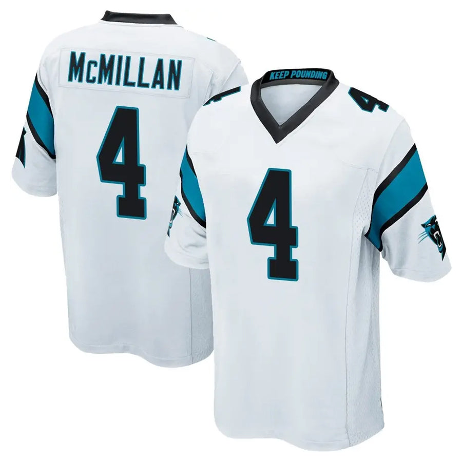 Custom #4 White CAR Football Shirt Top