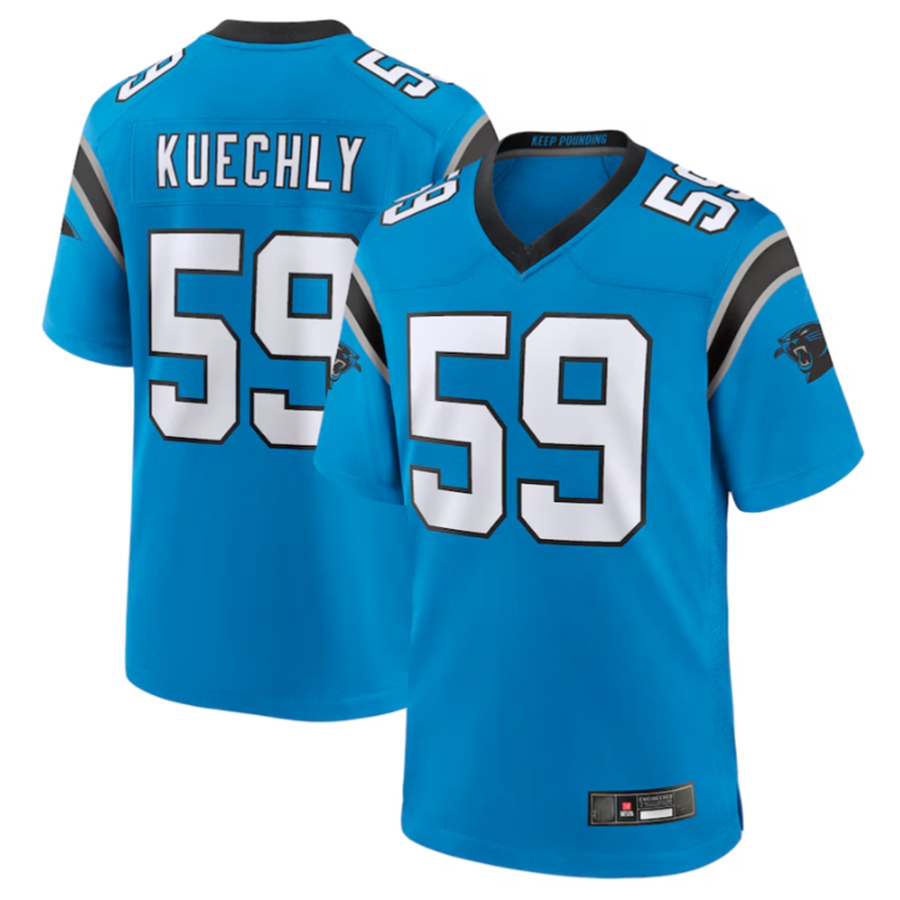 Custom #59 Blue CAR Football Shirt Top