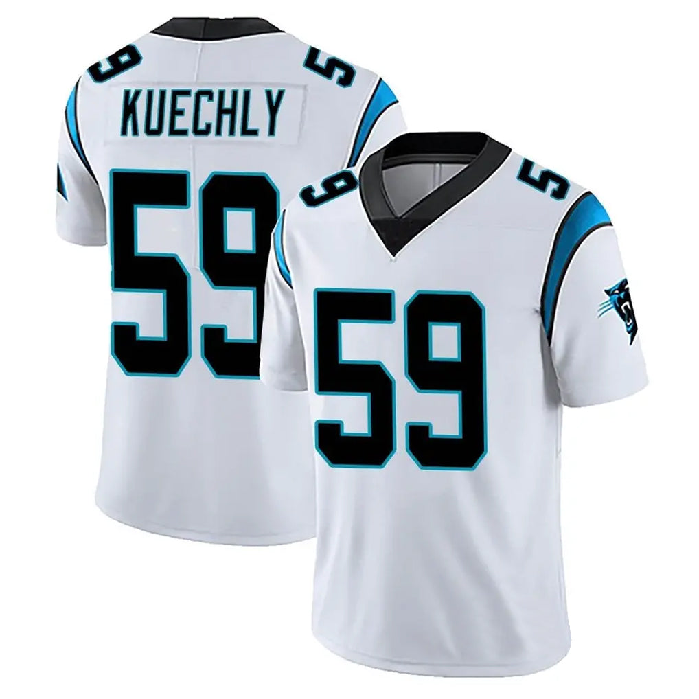 Custom #59 White CAR Football Shirt Top