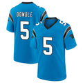 Custom #5 Blue CAR Football Shirt Top