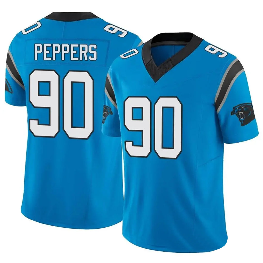 Custom #90 Blue CAR Football Shirt Top