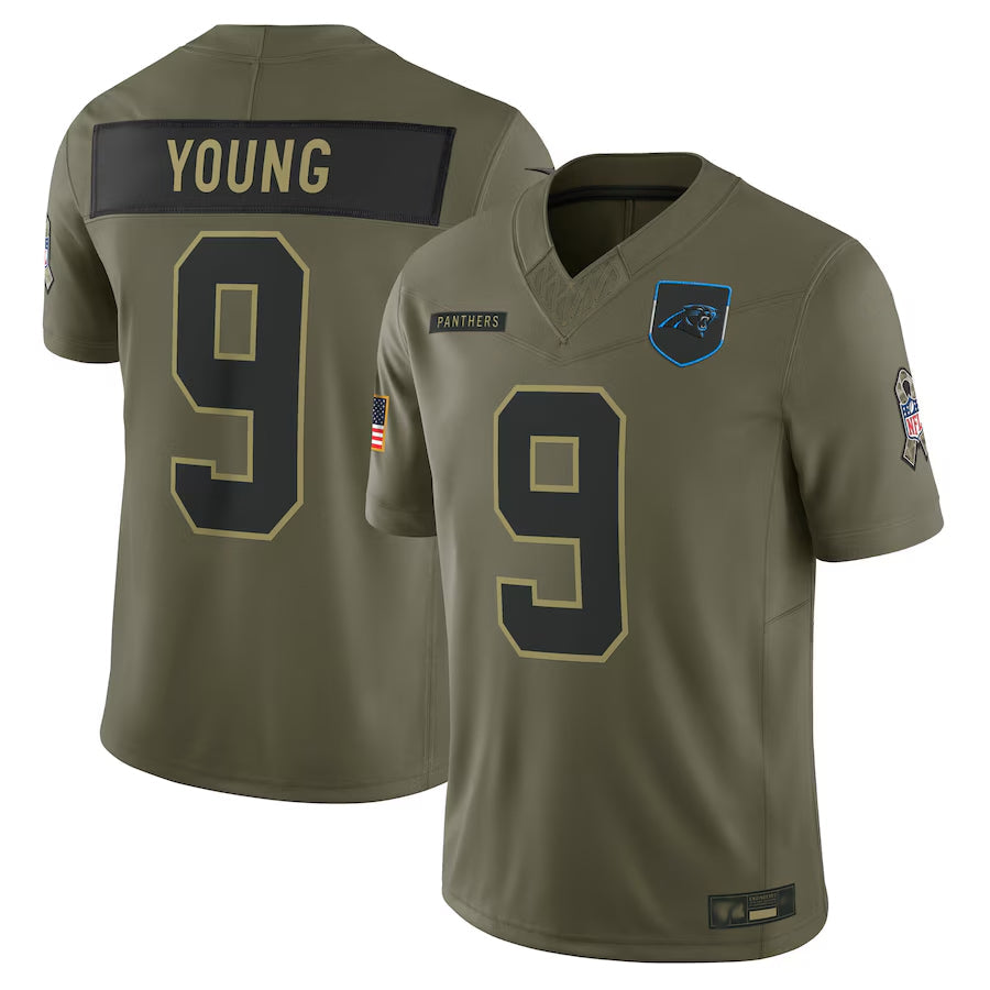 Custom #9 Olive CAR Football Shirt Top