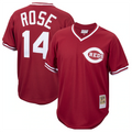 Custom #14 White Throwback CIN Baseball Shirt Top