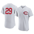 Custom #29 White CIN Baseball Shirt Top