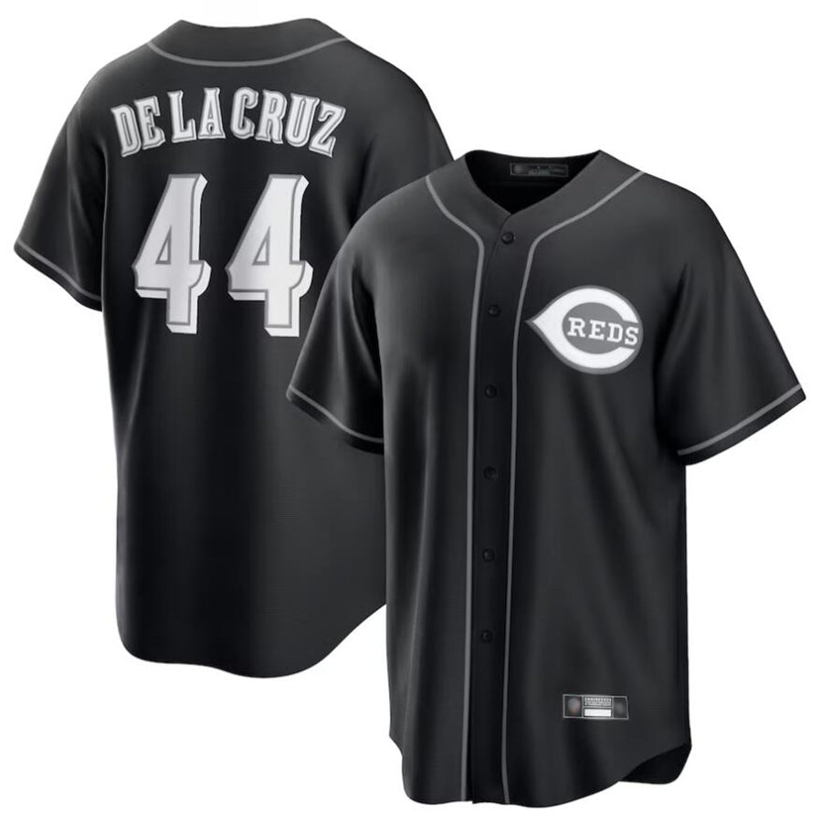 Custom #44 Black CIN Baseball Shirt Top