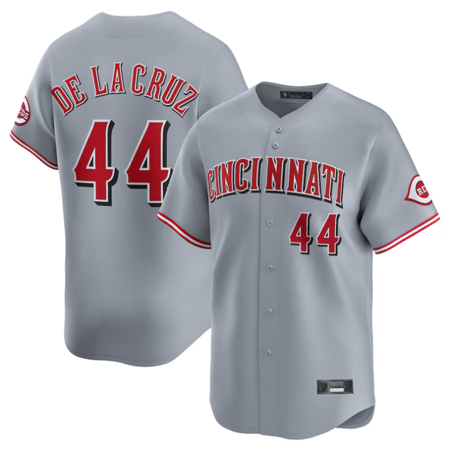 Custom #44 Gray CIN Baseball Shirt Top