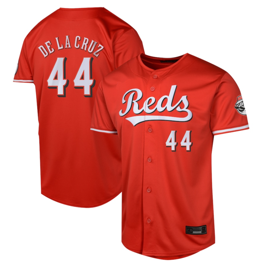 Custom #44 Red CIN Baseball Shirt Top