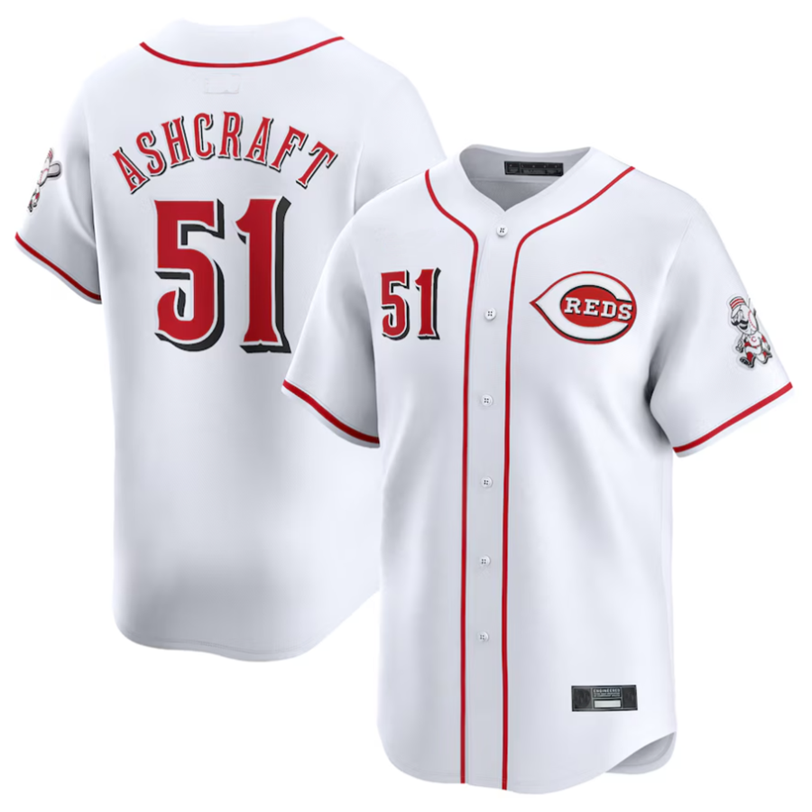 Custom #51 White CIN Baseball Shirt Top