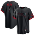 Custom #9 Black City Connect CIN Baseball Shirt Top