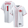 Custom #1 White CIN Baseball Shirt Top