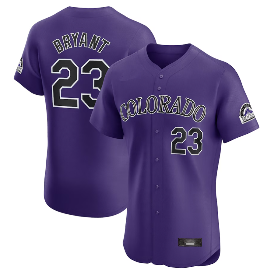Custom #23 Purple COL Baseball Shirt Top