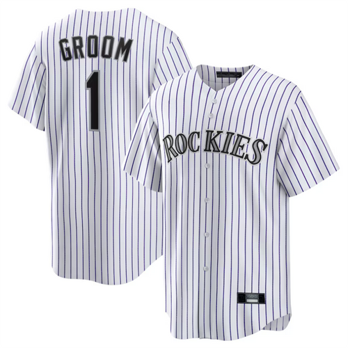 Custom #1 White COL Baseball Shirt Top
