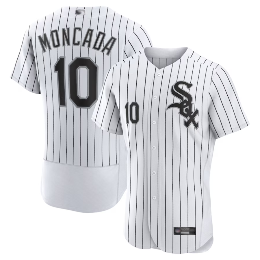 Custom #10 White CWS Baseball Shirt Top