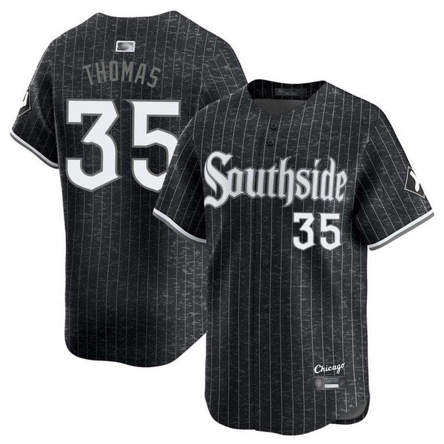 Custom #35 Black City Connect CWS Baseball Shirt Top