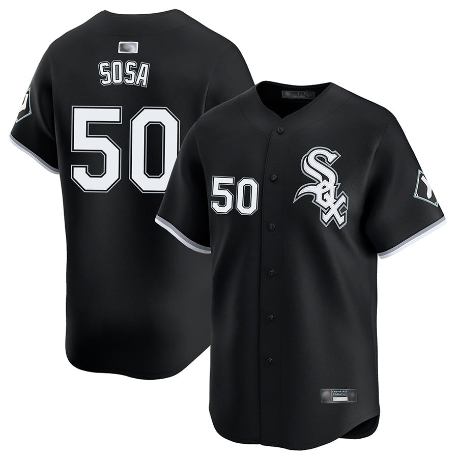Custom #50 Black CWS Baseball Shirt Top