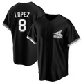 Custom #8 Black CWS Baseball Shirt Top