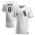 Custom #8 White CWS Baseball Shirt Top
