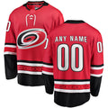 Custom C.Hurricanes Supporters Branded Home Breakaway Jersey Red Stitched American Hockey Jerseys