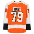 P.Flyers #79 Carter Hart Supporters Authentic Autographed Breakaway Jersey Orange Stitched American Hockey Jerseys