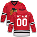 Custom C.Blackhawks Supporters Branded Home Replica Red Stitched American Hockey Jerseys