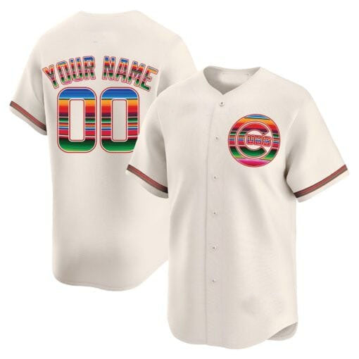Custom Chicago Cubs Mexico Vapor Premier Limited¨C All Stitched Baseball Jersey