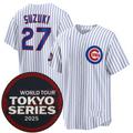 Custom #27 White 2025 CHC Baseball Shirt Top