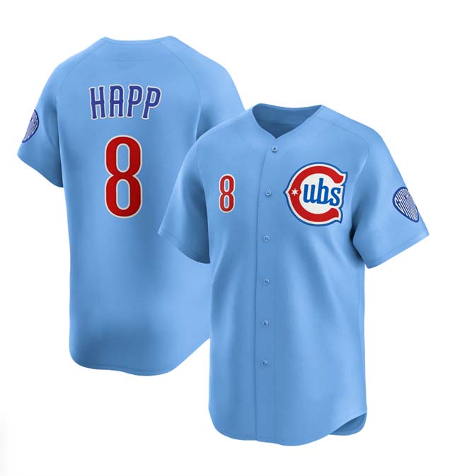 Custom #8 Blue 2024 CHC Baseball Shirt Top