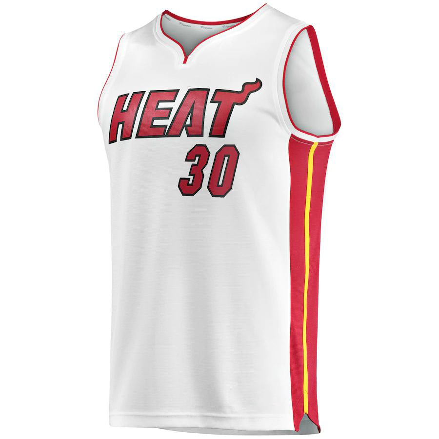 M.Heat #30 Chris Silva Supporters Branded  Fast Break Replica Player Jersey White Association Edition Stitched American Basketball Jersey