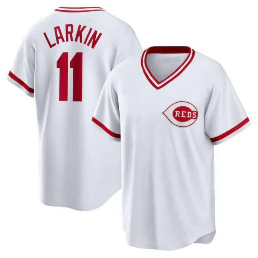 Custom #11 White CIN Baseball Shirt Top