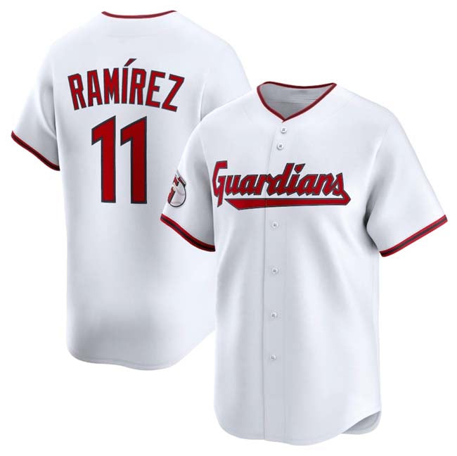 Custom #11 White CLE Baseball Shirt Top