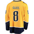 N.Predators #8 Cody Glass Supporters Branded Home Breakaway Player Jersey Gold Stitched American Hockey Jerseys