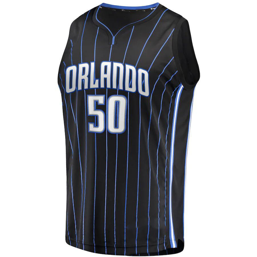 O.Magic #50 Cole Anthony Supporters Branded 2021-22 Fast Break Replica Jersey Icon Edition Black Stitched American Basketball Jersey